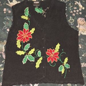 Vintage Knit Christmas Vest